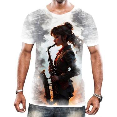 Imagem de Camisa Camiseta Tshirt Instrumento Saxofone Saxofonista Hd 5 - Enjoy S