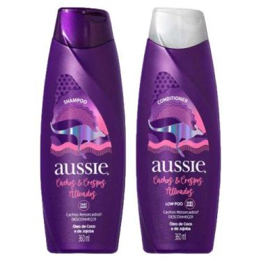 Imagem de Kit Aussie Cachos E Crespos Ativados Shampoo + Condicionador 360ml