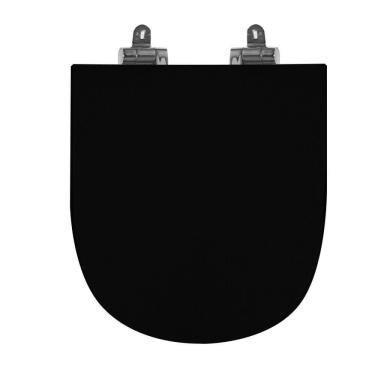 Imagem de Assento Sanitário Poliéster para Louça Link/carrara/belle Époque deca Slow Close Cromado Ébano