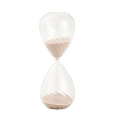 Imagem de Ampulheta Decorativa em Vidro Areia Bege 60 Minutos 25cm 18731 Mart