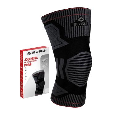 Imagem de Joelheira de Compressão Prime Alasca - ideal para corrida, academia, futebol, caminhada, cross training e volei (G)