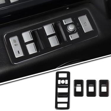 Imagem de Painel de botão de elevação de vidro para porta de carro compatível com Land Rover Range Rover VOGUE 2013-2017 portas de carro, apoio de braço, interruptor de controle de janela, acessórios de moldura