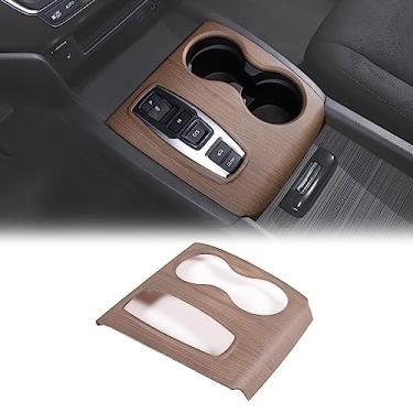 Imagem de HIRUFAIT Acabamento da tampa do painel de mudança de marchas para Honda Pilot 2016-2022/Ridgeline 2020-2023/Passport 2019-2023, acessórios de adesivo para consoles centrais automotivos ABS (grão de
