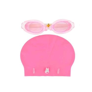 Imagem de Kit Natação Com Óculos, Touca, Protetor Nasal E De Ouvido