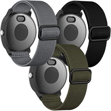 Imagem de Pulseiras elásticas para Garmin Venu/Sq/Sq 2/Forerunner 165/55/645/245 Music Watch, Garmin Vivoactive 6/5/3, pulseira esportiva de nylon de 20 mm para Garmin Vivomove HR/Sport masculino e feminino