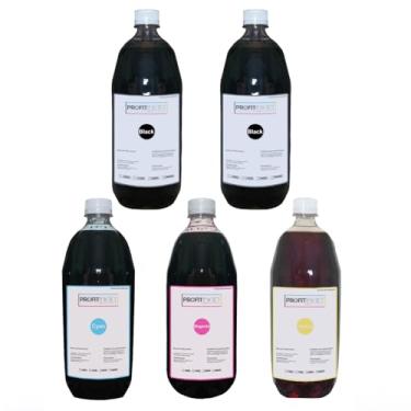 Imagem de Kit Tinta 5x500ml Universal, Compatível C/Todos Modelos Epson. EcoTank L3250 L3210 L4260 L6270 L5290 L6490 L14150 L4160 L121 L120 L1250 T544 L3110 L3150 L5190 etc