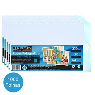 Imagem de Papel Foto 230g Brilho A4 210x297mm Marpax 1000Fls 01 Caixa