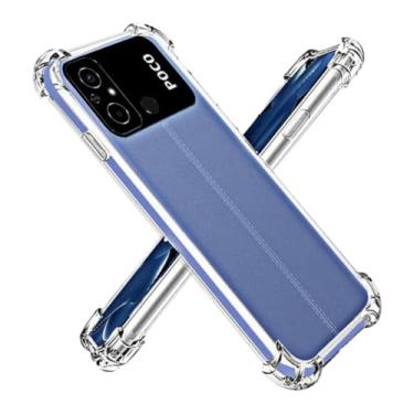 Imagem de Capa Capinha Com Bordas Anti Impacto Para Poco C55 Tela de 6,71 Polegadas (Bluepink)