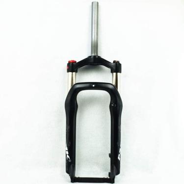 Imagem de 20 "Fat Bike Fork 4.0 Pneu Snow Beach Oil Spring Suspension Fork 1-1/8" Freio a disco QR 9mm Viagem 100mm Trava manual Magnésio + liga de alumínio para bicicleta elétrica XC MTB BMX