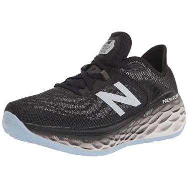 Imagem de New Balance Fresh Foam More V2 Tênis de corrida feminino, Preto/exterior, 12 Wide