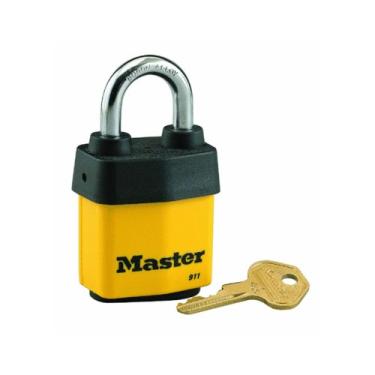 Imagem de Master Lock 911DPF Cadeado resistente ao ar livre com chave, 1 pacote