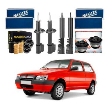 Imagem de Kit Amortecedor Dianteiro Traseiro Uno 1.0 2005 A 2013 - Nakata