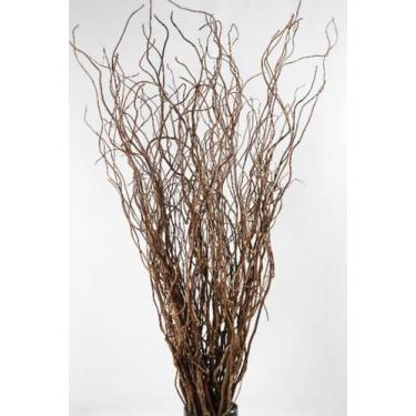 Imagem de 100 Galho Vime 1Metro Torto Decoração Arranjo Floral Seco Rustico Vitr