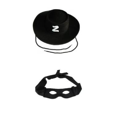 Imagem de kit Chapéu e Máscara do Zorro Fantasia Festa Cosplay - Lynx Produções 