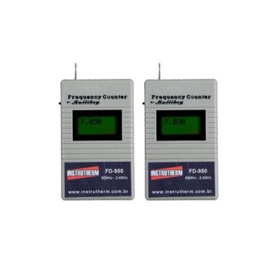 Imagem de Kit 2 Frequencimetro Digital Bolso Faixa 50Mhz A 2.4Ghz P Rf Antena Ho