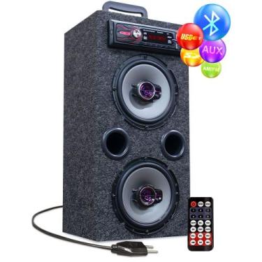 Imagem de Caixa Residencial Radio Bluetooth + Par Falante 6 Pioneer - OESTESOM