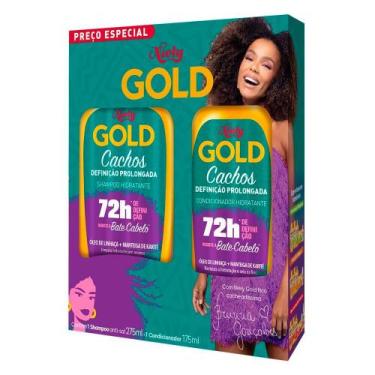 Imagem de Shampoo Niely Gold Cachos Definição Prolongada 275ml e Condicionador N