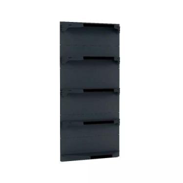Imagem de Kit 5 Bandejas Para Gondola Canto 202 Fit 40/60 Preto Pe Preto - AMAPÁ