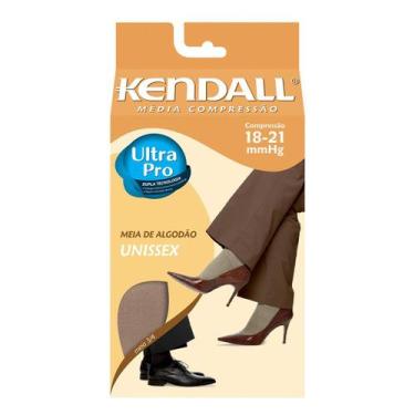 Imagem de Meia Kendall 3/4 Média Compressão Algodão Unisex Bege - P, Bege, P