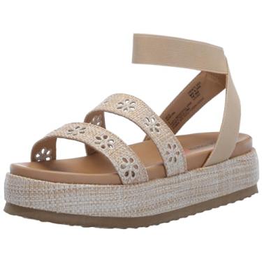 Imagem de Steve Madden Girls Shoes Sandália de alpargata Kelsi infantil unissex, Natural, 5 Big Kid