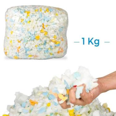 Imagem de 1 Kilo De Flocos Espuma Para Enchimento Almofada Puffs - RL