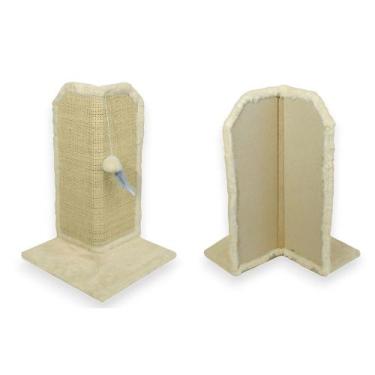 Imagem de Arranhador Gato Proteção Canto de Sofás Base Externo Brinquedo Bolinha