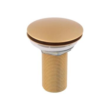 Imagem de Válvula Ralo Click Luxo Inteligente Inox P/cuba Dourada - EVM Acabamen