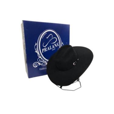 Imagem de Chapéu Country Pralana Cross Horse Preto Feltro Aba 12 Ref: 12432.3360
