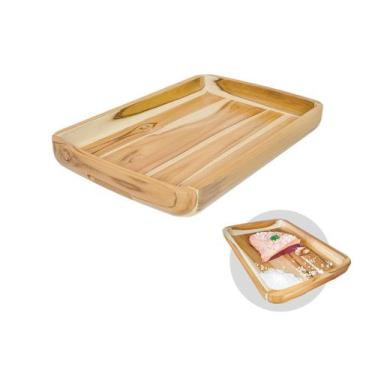 Imagem de Gamela de Teka, tamanho medio 47 x 31 - Stolf, Única, Madeira