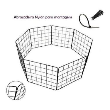 Imagem de Cercadinho Móvel Pet Pequeno Porte Para Cachorro, Gato - Expoferro