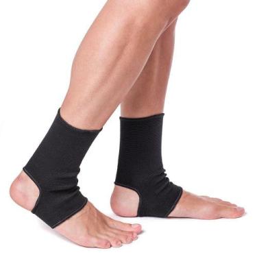 Imagem de Tornozeleira Kestal Elástica Preta, M