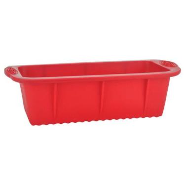 Imagem de Forma De Silicone para Bolo Inglês Pão Fs01 Vermelho - UnyHome