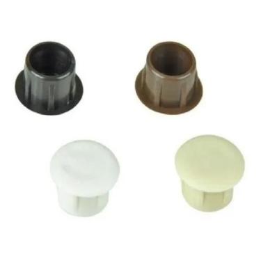 Imagem de Tapa Furo Plástico Preto- 08 Mm - 5000 Unidades - comercial olv