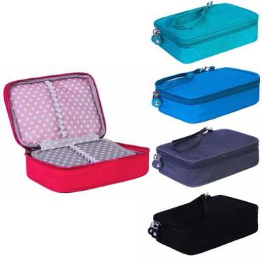 Imagem de Estojo Box Premium Organizador Infantil Pens 100 Espaçoso - JTK, PINK