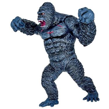 Imagem de TwCare Boneco King Kong vs Godzilla 28 cm Modo de Luta Gorila Macaco Sólido Selvagem, Bolsa de Viagem