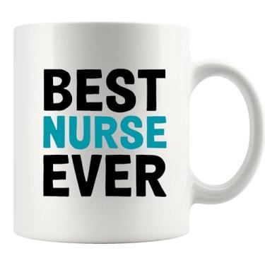 Imagem de Best Nurse Ever Nurse Gifts Masculino Enfermeiro Estudante de Enfermagem Pai Mãe Namorado Namorada Filho Filha Irmão Irmão Murse From Coworker Boss Doctor Caneca de Cerâmica 325 ml Branca