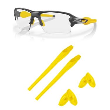 Imagem de Kits de borracha de substituição para óculos de sol Oakley Flak 2.0 OO9295|Flak 2.0 XL OO9188 - Amarelo