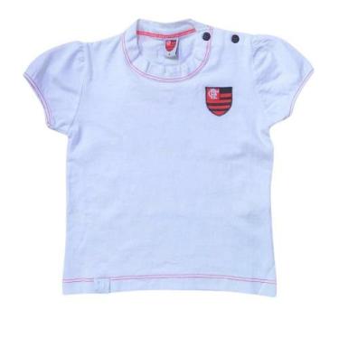 Imagem de Camiseta Bebê Flamengo Branca Oficial - Revedor, P