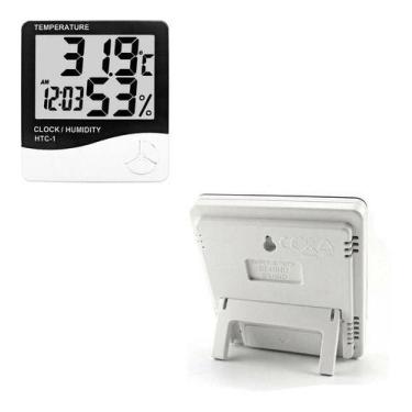Imagem de Termo-higrômetro Digital Relógio Umidade E Temperatura Do Ar - Friburg
