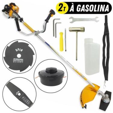 Imagem de KIT Roçadeira Profissional Vulcan VR260H 2T 26CC 0,9CV + Faca 8 Pontas