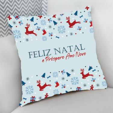 Imagem de Almofada Decorativa 40x40 Personalizado Natal Boas Festas Final do Ano