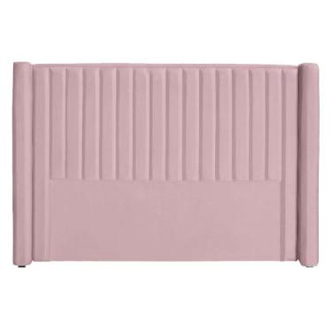 Imagem de Cabeceira Ripada Estofada Para Cama Box Casal 1.40  - Suede - Sv Decor