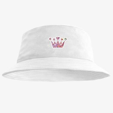 Imagem de Chapéu Bucket Hat Estampado Coroa - MP Moda Masculina, Único, Branco