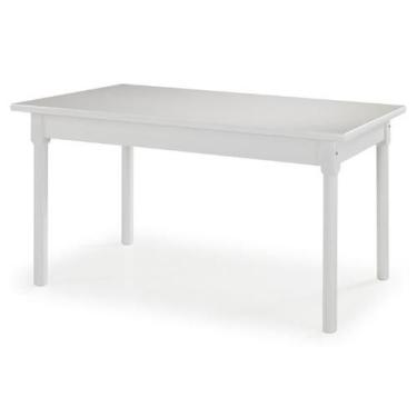 Imagem de Mesa Retangular 6 Lugares em Madeira  Maciça Mv Outlet, Branco