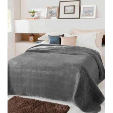 Imagem de Cobertor Casal Dyuri Toque Macio C/Cinta 180mx220cm - Jolitex, Cinza