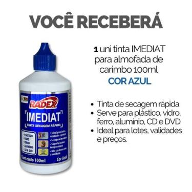 Imagem de Kit Tinta Refil + Almofada Carimbo Alto Rendimento - Escolha Seu Kit -