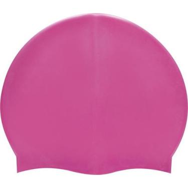 Imagem de Touca De Natação Hidroginastica Impermeável Não Molha Cabelo - MOR, Ro