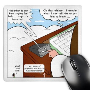 Imagem de 3dRose Habakkuk 1 1 2 4 Habakkuks Whining profets God - Mouse pad, 8 x 8 polegadas (mp_19614_1)