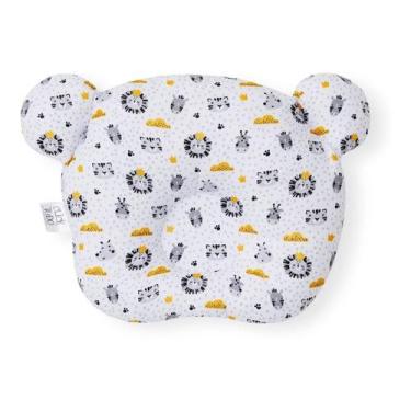 Imagem de Travesseiro Plagiocefalia Para Bebe Cabeça Chata - SAFARI BRANCO - CLI