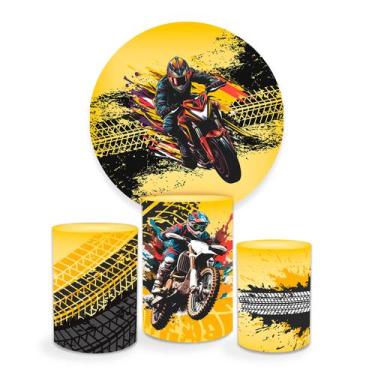 Imagem de Painel Decorativo Moto Festa Infantil Adulto 100% Poliéster - PRESENTE